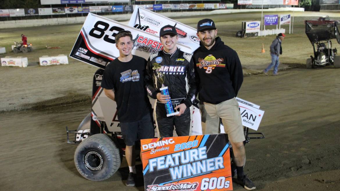 Crum, Holmwood, Peterson, Constance and Medcalf Win at Deming Speedway