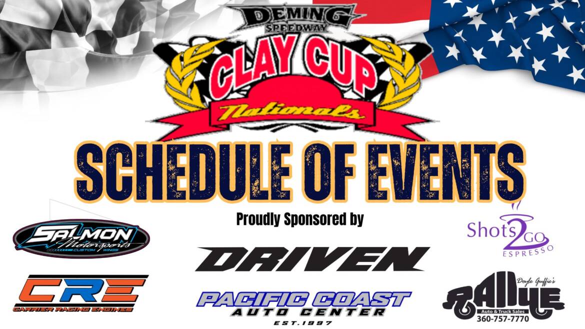 2024 Clay Cup Schedule of Events